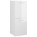 Armario de baño madera contrachapada 30 Blanco Brillo