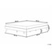 Beliani Cama con somier MDF BERRIC 187x202 Blanco