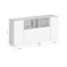 Aparador Coup 150 Blanco/ Gris