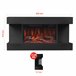 KAMINIO Eléctrica Chimenea LIZ - Chimenea Eléctrica de Pared Negro