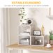 Armario Modular PP HOMCOM, hogar - muebles de recibidor 28 Blanco