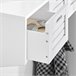 Perchero de pared con 3 Cestas y 4 Ganchos FHK19-W SoBuy Blanco