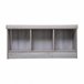 Banco de madera 3 compartimentos conglomerado 105x34 Gris