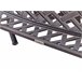 Beliani Banco Aluminio STAGGIA Marron