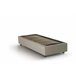 Cama individual en tela Beige
