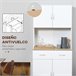 Alacena de Cocina HOMCOM 835-538 Blanco