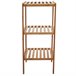 Estante de almacenamiento de baño de bambú 3 niveles SDB04022 Marron Claro