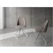 ANGEL CERDA Silla comedor giratoria acero Gris