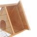 Jaula para Conejos Madera de Abeto, Metal PawHut Marron