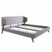 ANGEL CERDA Cama tela color gris 211x220 ANGEL CERDA Cama tela color gris 211x220 Nogal