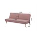Sofá cama ROSI 3 plazas color rosa Rosa