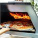 Horno para Pizza de Pellets con Accesorios Negro