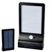 Foco solar exterior luz LED jardín c/sensor movimiento Aktive Negro