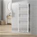 Radiador toallero mural Voss 655 W 24 tubos acero Blanco