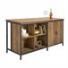 Aparador de Comedor con 2 Puertas 4 Compartimentos KNL01-F SoBuy Marron