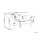 Beliani Chaise longue izquierdo Terciopelo LATTES Negro