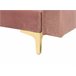 Beliani Sofá modular Terciopelo ABERDEEN Rosa
