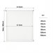 Estores plegables Estor Paqueto Con Varillas para Ventanas Blanco Veta