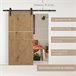 Kit de Accesorios para Puerta Corredera Acero de carbono HOMCOM 37 Negro
