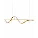 Beliani Lámpara colgante KHUTTI Dorado