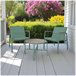 Acomoda Textil – Conjunto Jardín de 2 Sillones + Mesa Verde