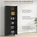 Alacena de Cocina Melamina de Madera HOMCOM, hogar - cocina Negro