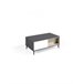 Mesa de centro elevable LEA Patas metálicas Blanco