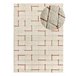 Alfombra shaggy geométrica con relieve BRENDA - ATTICGO 80x150 Cobre