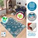 Alfombra De 100 X 200Cm 200x100 Azul