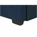Beliani Cama con somier Poliéster MARMANDE 86x214 Azul Marino