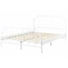 Beliani Cama con somier Hierro MAURESSAC 145x206 Blanco