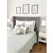 Beliani Cama con somier Terciopelo LUBBON 209x215 Gris