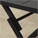 Aktive Mesa plegable de jardín de acero 4 personas Negro