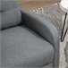 Sillón Relax Reclinable Poliéster, Espuma, Tablero Multicapa Gris