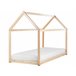 Beliani Cama con somier Madera de pino TOSSE 98x200 Blanco