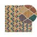 Beliani Alfombra de pelo corto KESKIN 200x200 Multicolor