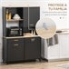 Alacena de Cocina Melamina de Madera, MDF HOMCOM, hogar - cocina 119 Negro