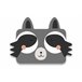 Mantel individual Infantil Mapache Gris