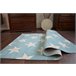 Alfombra SCANDI Estrellas 80x150 Azul