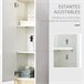 Armario de Baño Melamina de Madera, ABS kleankin, hogar - baño 30 Blanco