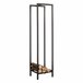 Soporte para leña Taarbæk duradero acero Negro