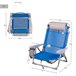Aktive Pack 2 sillas playa plegables y multiposición asiento bajo Azul