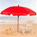 Aktive Sombrilla playa grande inclinable UV30 c/funda 200x200 Azul