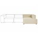 Beliani Chaise longue Lino APRICA Beige