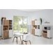 Mueble Microondas FRESH DMF 2 Puertas roble y blanco Blanco/ Madera