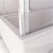 Mampara de Bañera Plegable, 2 Hojas y Panel Fijo,Vidrio Templado Antical con un Toallero 