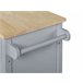 Beliani Carrito de cocina GENOA 80 Gris