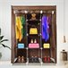 Armario Vestidor Tela Con Puertas Cremallera Nyana Home Marron