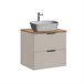 Conjunto mueble lavabo individual y columna Adriel Beige