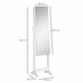 Joyero de Pie con Espejo MDF HOMCOM, hogar - decoración hogareña Blanco